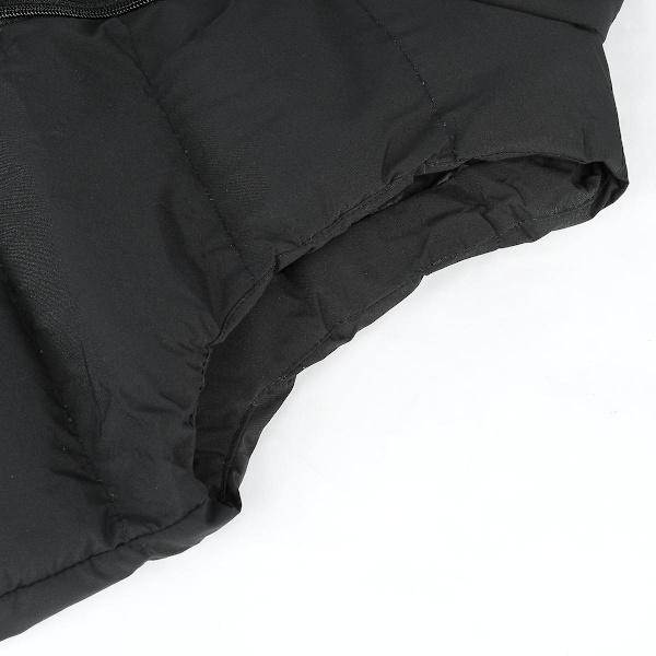 Seeunique Herrarnas Lättvikts Packbar Dunväst Ärmlös Quiltjacka Kappa Black 2XL