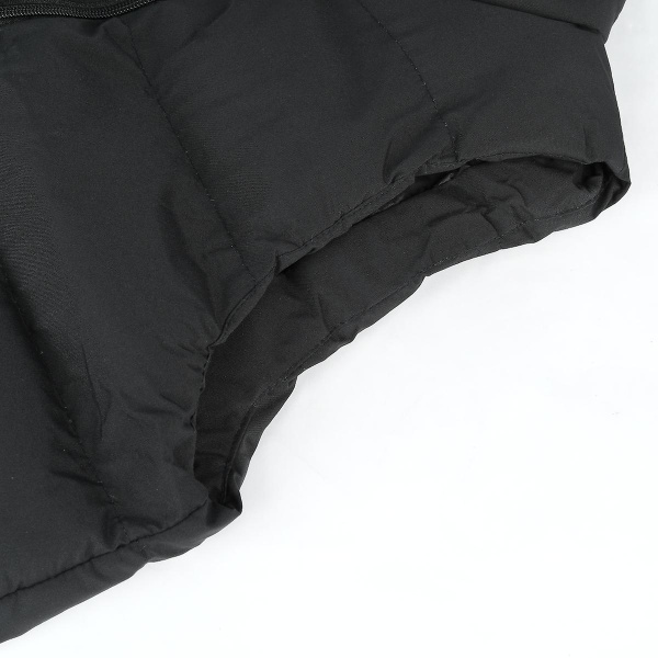 Seeunique Lätt packbar dunväst för män ärmlös vadderad jacka Black XL