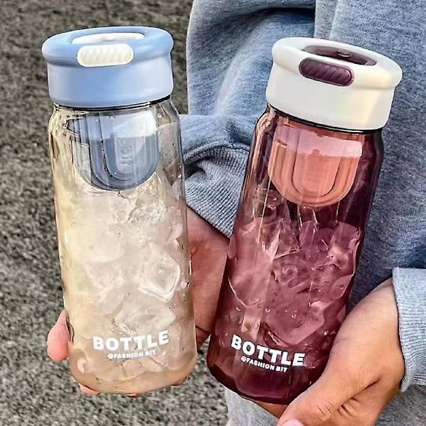 Drikkeglas med Sugerør og Låg Genanvendelige Grey