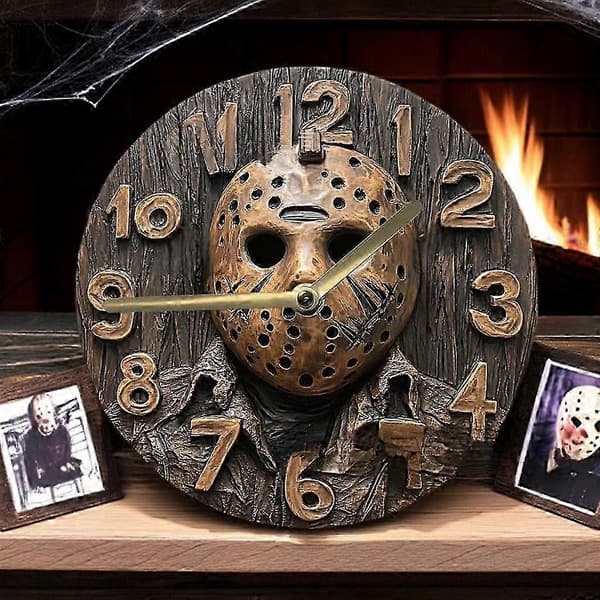 Väggklocka, Fredagen den 13:e Väggklocka Halloween Present Dekoration Kompatibel med Kontor Hem Sovrum