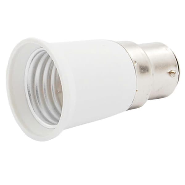 B22 - E27 lampunpidikkeen sovitin uusi White and silver