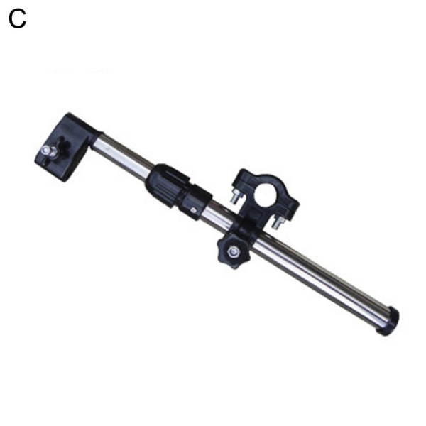 Naievear Paraply Connector Teleskopisk sammenleggbar metall justerbar paraplyholdere for rullestol C