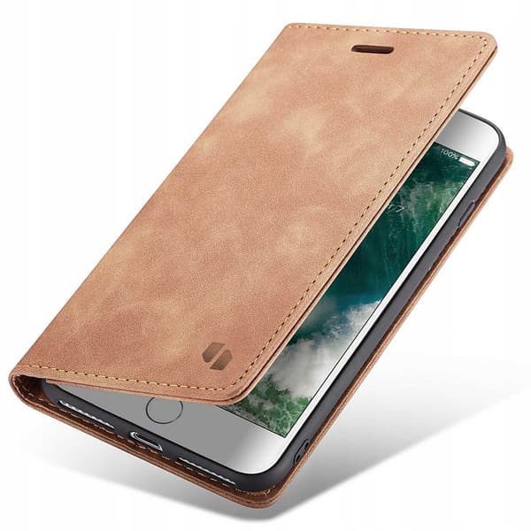 Spacecase Etui Pungbeskyttelse Til Iphone 7 8 Plus Brun Farve