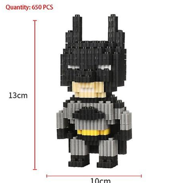 Tee itse mikrorakennuspalikat lelut, rakennuslelujen set, minirakennuspalikasetti teini-ikäiselle aikuisen syntymäpäivä Batman 6035