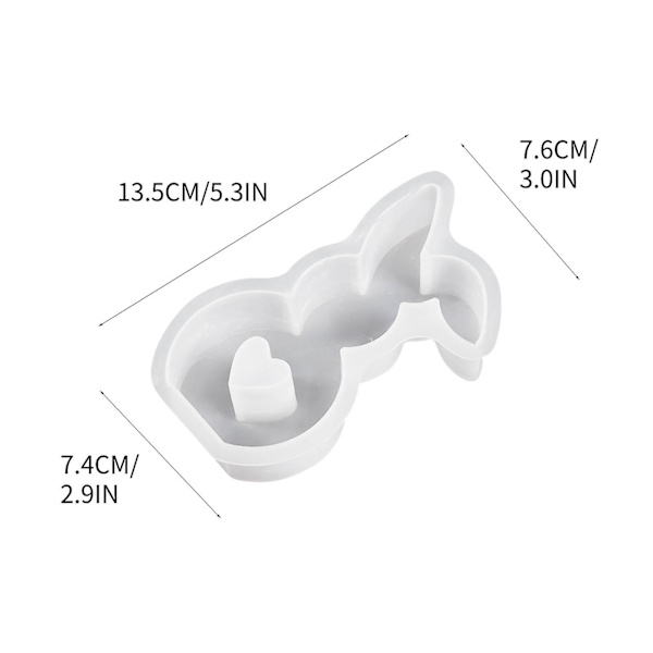 Påskehare Silikoneforme. Påskehare Bageform. Påskehare Silikoneform til Gips. Sojavokslys NUO20241341 C