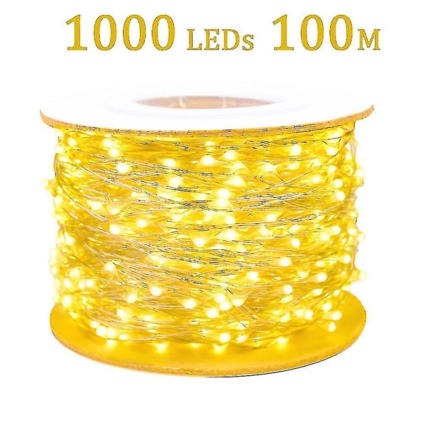 30m 50m 100m LED-valosarjat Koristelu Makuuhuoneen sisustus Uusivuosi Garl Copper Multi color 20M With controller