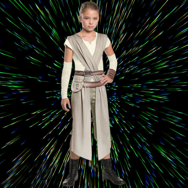 Star Wars Rey Jente Cosplay Kostymer Halloween Cosplay Kostymer M