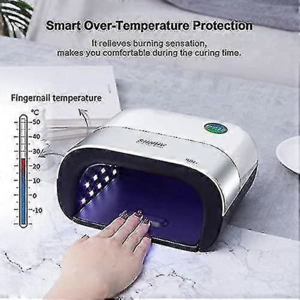 LED Nail Lamp, Sunuv 48w Professional Nail Dryer with Automatic Sensor and LCD Display for Home Use and Nail Salon