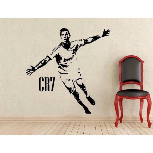 Ronaldo Football Star Room Wall Stickers Veggdekor 63x65cm