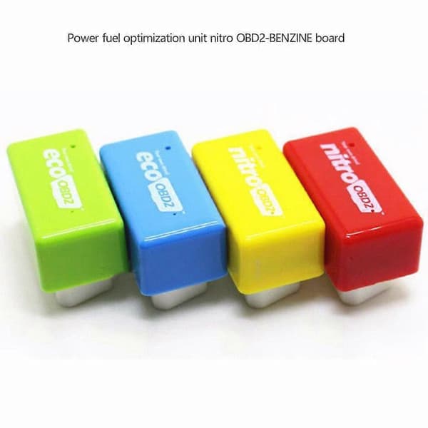 ECO OBD2 Detektor Flasher Drivstoffeffektivitet Chip Tuning Boks 1 stk for bensinbiler Red 10*10*3