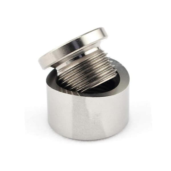 Oxygen Sensor Bung med Pakning Rustfrit Stål Prop Bredbånds Møtrik Fitting Svejsning Bungs M18X1.5 Bil Ac Silver