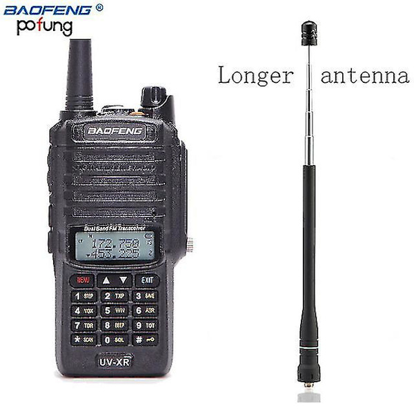 Baofeng UV-XR IP67 Vandtæt Dobbelt Bånd Ham Radio UVXR 4800mah 10W Kraftfuld Walkie Talkie 10km Lang Rækkevidde To Vejs Håndholdt Radio add longer antenna