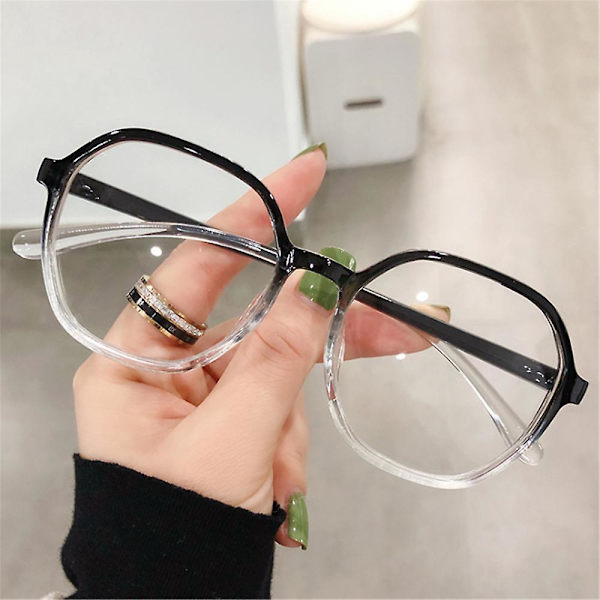 -1.0-1.5-2.0-2.5-3.0-4.0 Kiinteäväriset ja värigradientiset myopia-lasit miehille ja naisille gradual black Anit Blut Light 0