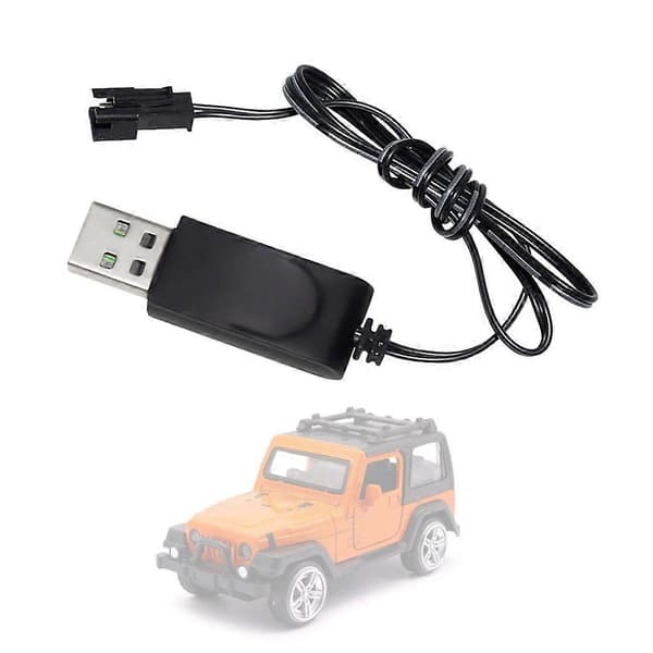 Lithium Batteri USB Opladerkabel 3.7V 500mAh Output til Fjernstyret Bil