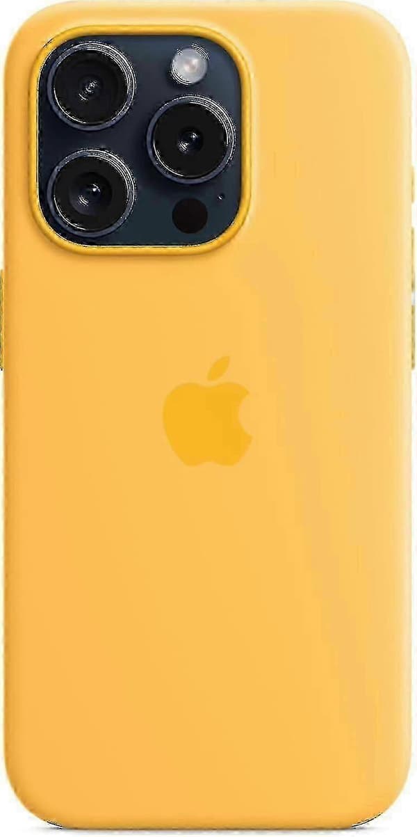 2025 Silikoneetui med MagSafe BV til Apple iPhone 15 Pro Sunshine