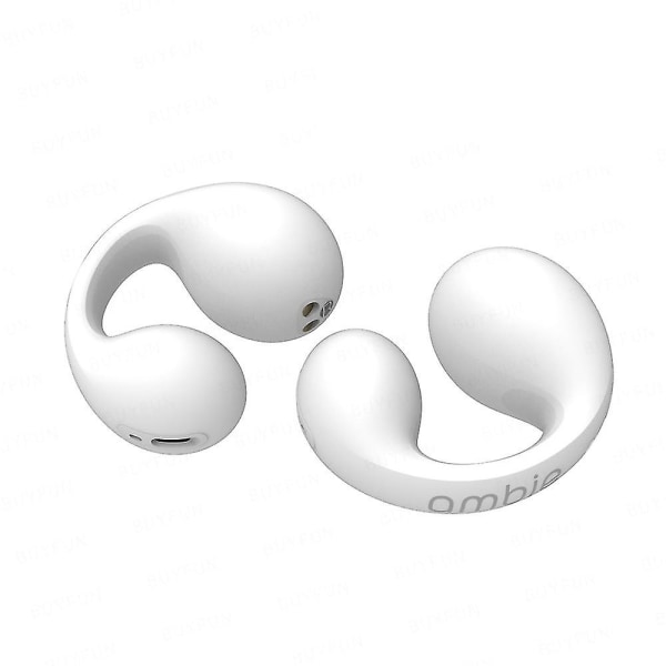 För Ambie Sound Earcuffs Öron Bone Conduction Örhänge Trådlösa Bluetooth hörlurar Auriculares Headset-utmärkt White
