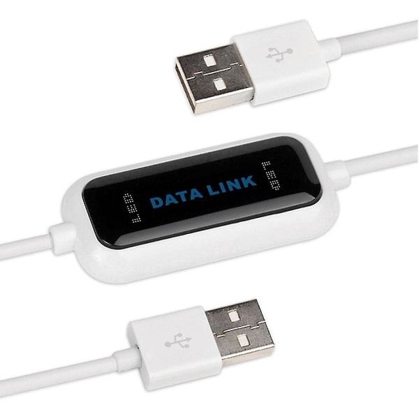 USB tiedonsiirtokaapeli PC:stä tietokoneeseen Windowsille - USB 2.0 Data Link PC Link -kaapeli