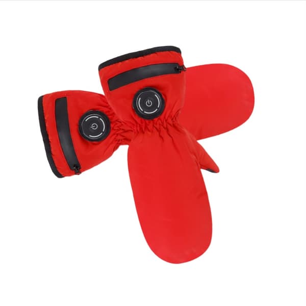 [LCS] USB Genopladelige Varmehandsker til Vinteraktiviteter - Ski, Cykling og Mere Röd