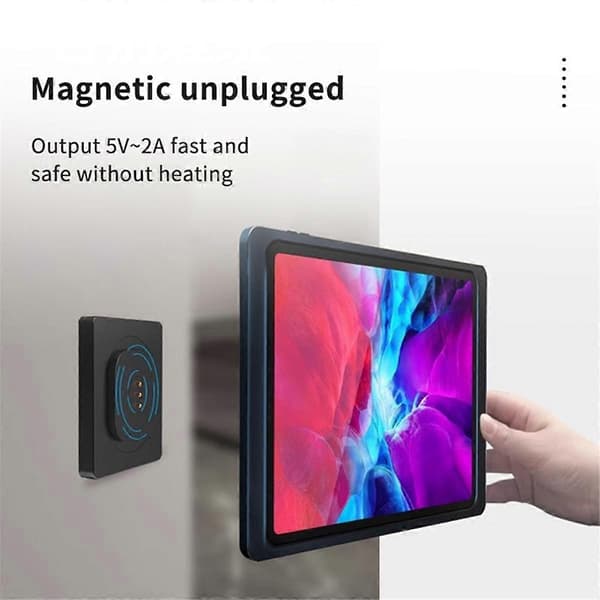 Magnetic Wall-Mounted Charger Wall Charging Socket Tablet Magnetic Bracket Holder for Tablet with Type-C Port