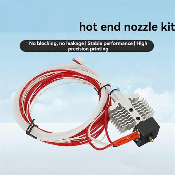 3D-printer Hot End-sæt til -3 Neo/V2 Neo/Max Neo Hotend 24V 40W Termistor 0,4 mm dyse Silver