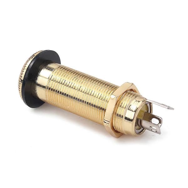 Gitarr Input Jack Cylinder Output Jacks Gitarr Stereo Jack Socket Cylinder Jack Gitarrplugg Gitarr Audio Jack Golden
