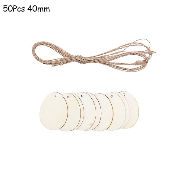 30506080mm DIY Påskägg Träskivor Påskhängande Hänge Oavslutade Trähantverk För Glad Påskfest Barn Graffitiägg B02-50Pcs
