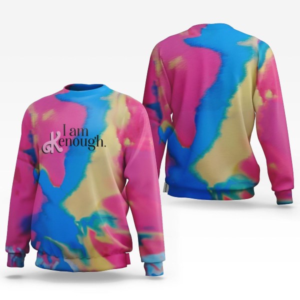 I Am Kenough Hoodies T-shirt til Mænd Kvinder Cosplay Harajuku Plus Size Hooded Sweatshirt Unisex Børn T-shirts Kortærmet Tee Adult L 1