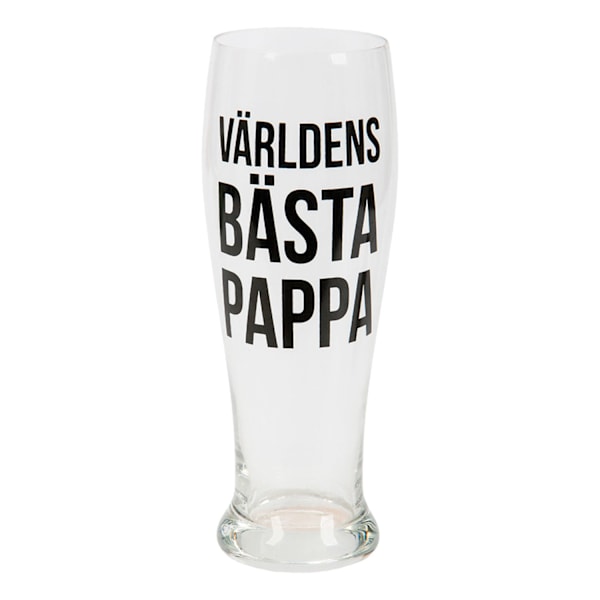 Världens Bästa Pappa Öl Glas - 568 ml - Fars Dag Transparent