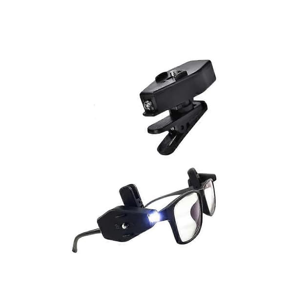 Mini Bok Leselys for Briller, Universell Fleksibel Lommelykt LED Lysklips 1pc
