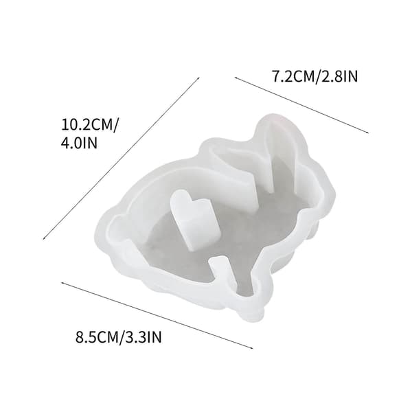 Påskehare Silikoneforme. Påskehare Bageform. Påskehare Silikoneform til Gips. Sojavokslys NUO20241341 F