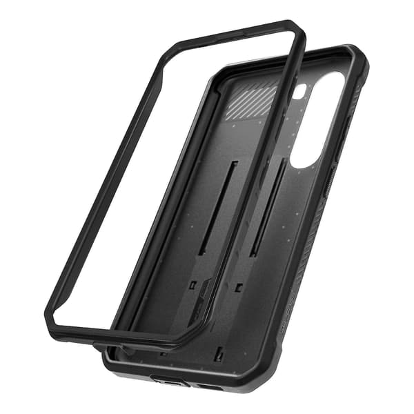 Galaxy S23 Iskunkestävä Kotelo Jalustalla Supcase Unicorn Beetle Pro Musta