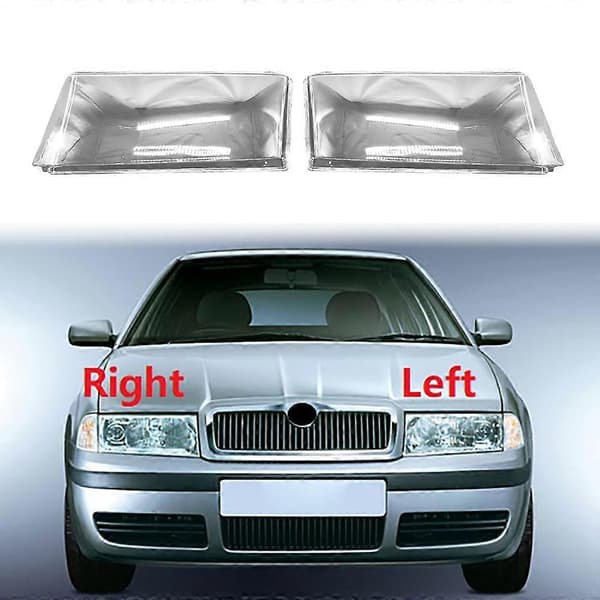 For Skoda for Octavia 2001 2002 2003 2004 Frontlykt Shell Lampeskjerm foreldre Linse Deksel Frontlykt Left