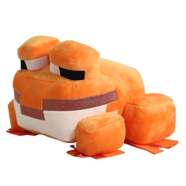 Minecraft Frosk Pute Stoffdyr Dukke Plussj Leke for Barn Gutter Jenter Orange