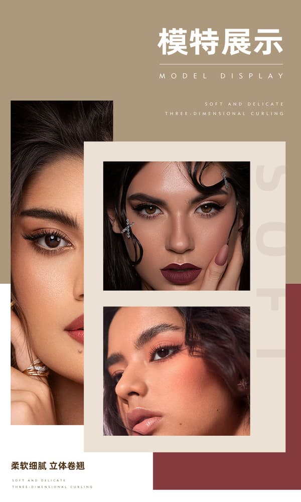 Yksittäiset tekoripset - Set Natural Volume Lashes - 40 kpl musta