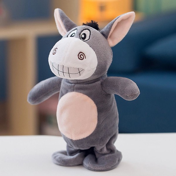 Haloppe Interactive Talking Toy Donkey Electric Pets Plyschinspelning Smarta promenadleksaker