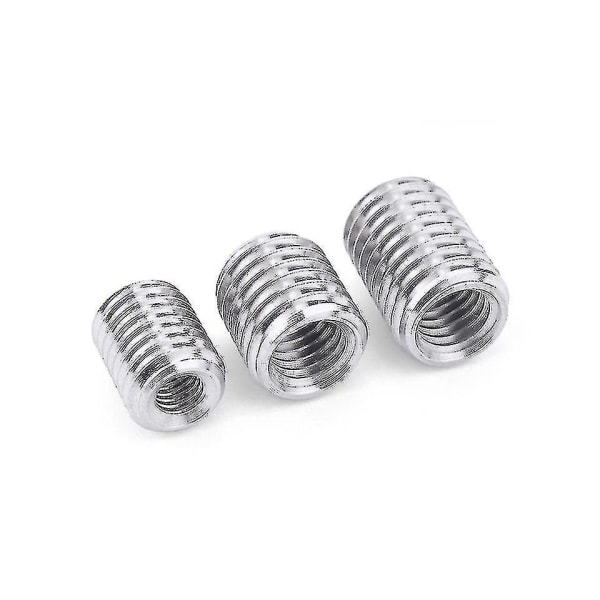 5 stycken Inre Yttre Gängade Hål Rörkoppling Transportör Silver-adapter Skruv Outer M10-Inner M4