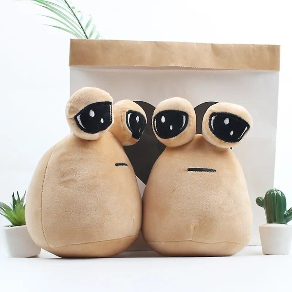 22cm My Pet Alien Pou plysjleketøy Kawaii Alien kjæledyrdukke Søt Pou utstoppede leker Myk pute Plysj dyregaveleker for barn Jenter PCS