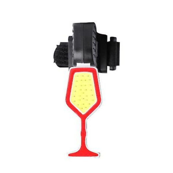 Älykäs Pyörän Takavalo, Erittäin Kirkas, Ladattava Pyöränvalo, IPX6 Vedenkestävä LED-Pyörävalo, 5 Tilaa, Sopii Kaikille Maantiepyörille wine glass