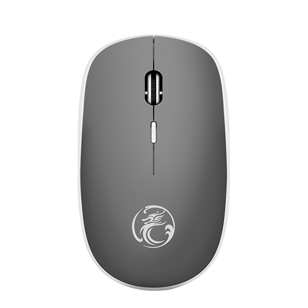 Langaton Hiiri 2.4g Meluton Hiiri USB-vastaanottimella Kannettava Tietokoneen Hiiri PC:lle Tabletille Kannettavalle Tietokoneelle Windows-järjestelmällä Gray