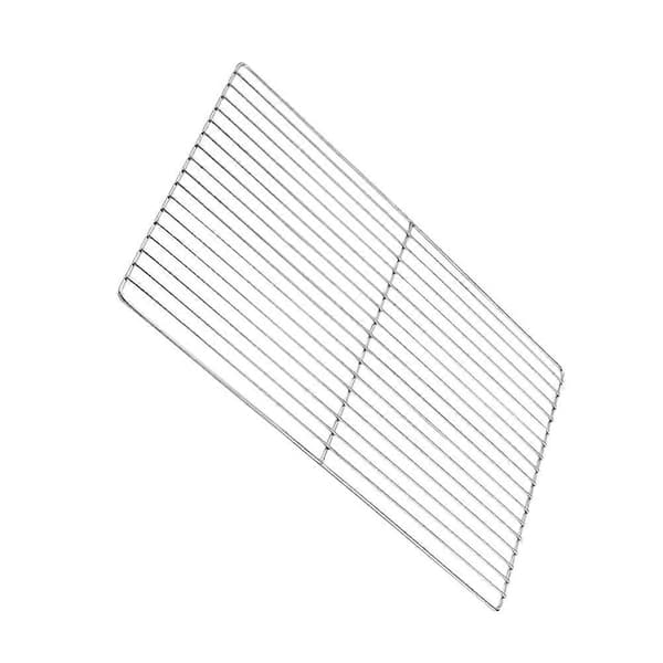 1 stk. grillrist i rustfrit stål, multifunktionel BBQ-rist til madlavning, bagning, grill til udendørs camping 45*30cm