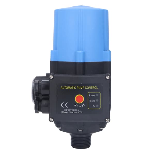 Water Pump Pressure Control Switch Waterproof Adjustable Automatic Blue Electronic Controller 0.75kw 110V-120V
