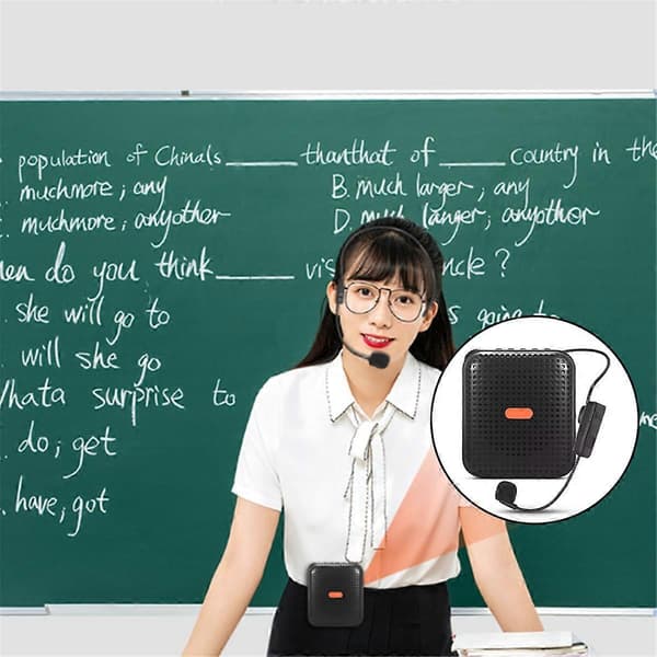 E377 Pro Mini Wireless Classroom Amplifier Multifunctional Portable Voice Amplifier for Teachers Training Tour Gu