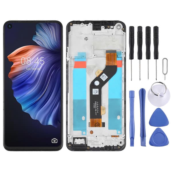 OEM LCD-skærm til Tecno Camon 17 Digitizer Fuld Samling med Ramme til Tecno Camon17
