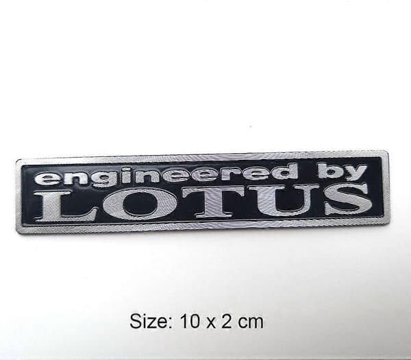 Autotarrat Emblem Trunk Badge Auto Decals Engineered by LOTUS -tarra