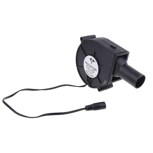 Bbq luftfläkt grill picknick camping eld kolstarter 12v 1.88a 26mm
