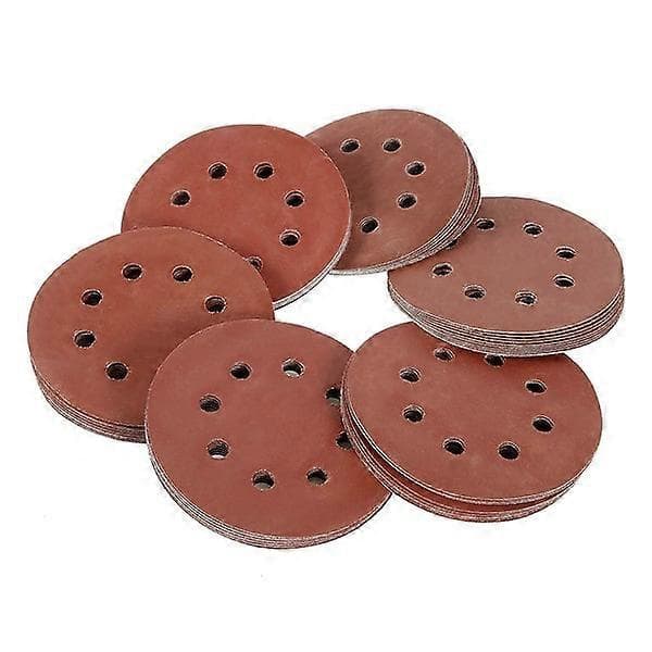 Rundt sandpapir til 125 mm polering
