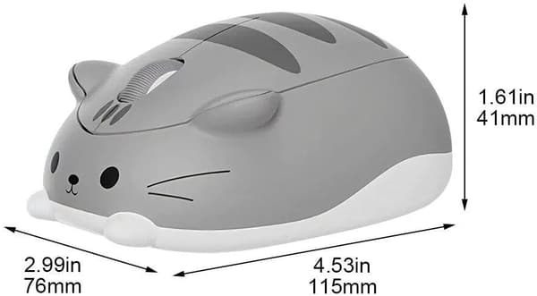 Cute Cat Wireless Mouse Small Portable Wireless Mouse Optical Mouse Bluetooth Mouse for Laptop Desktop Laptops