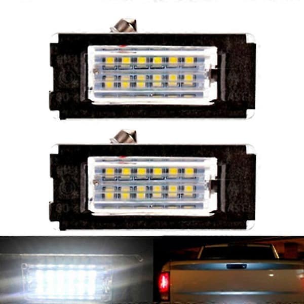 2 stk. LED nummerpladelys Ingen fejl nummerpladelys lamper til Mini Cooper R56 2006 - 2