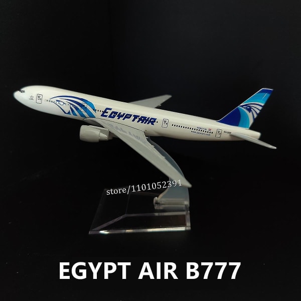 Målestok 1:400 Metal Aircraft Replica Emirates Airlines A380 B777 Airplane Diecast Model Aviation Fly Samlelegetøj til drenge 161.EGYPT B777