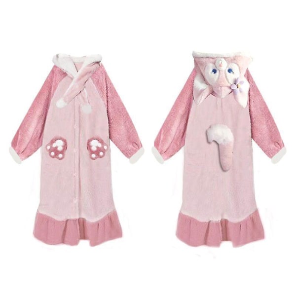 2024-2022 Vinter Kawaii Sanrio Pyjamas Animation Kuromi Cinnamoroll My Melody Handduk Plysch Varma Och Bekväma Pyjamabyxor Set XL 168-173CM 18